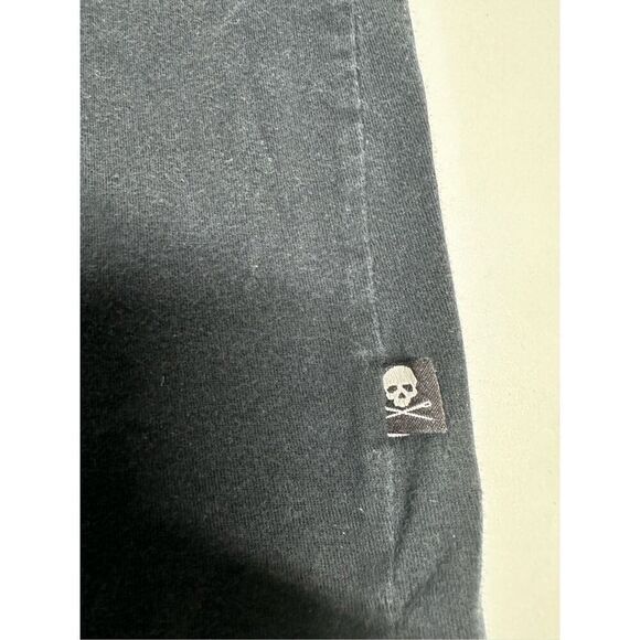 Marc Ecko Black Cotton Men’s Skull Paint T-Shirt Size L - Picture 8 of 11